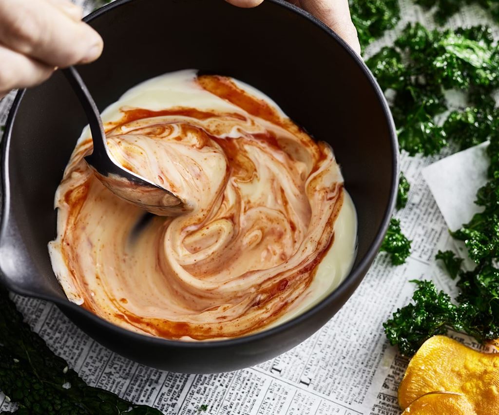 Mayonnaise med en smag af Sriracha