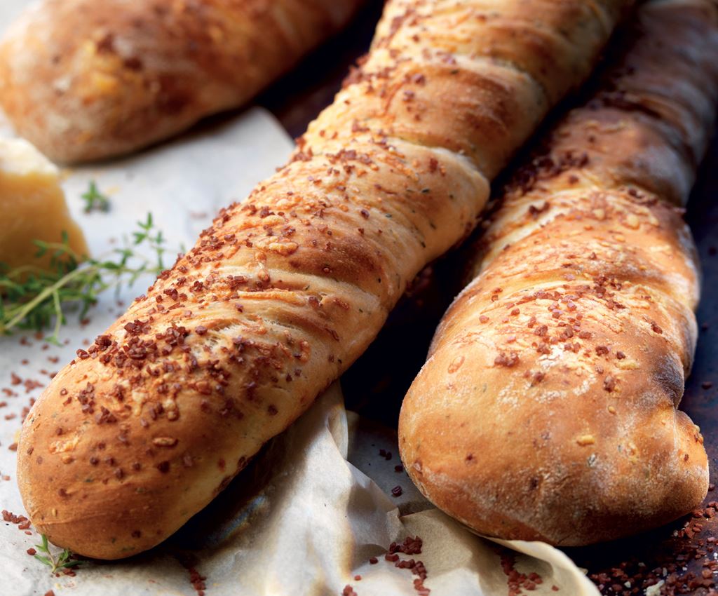 Pain au thym et au parmesan