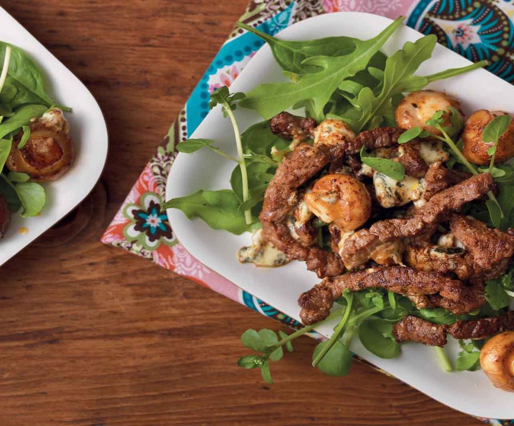 Fajita Steak and Blue Cheese Salad