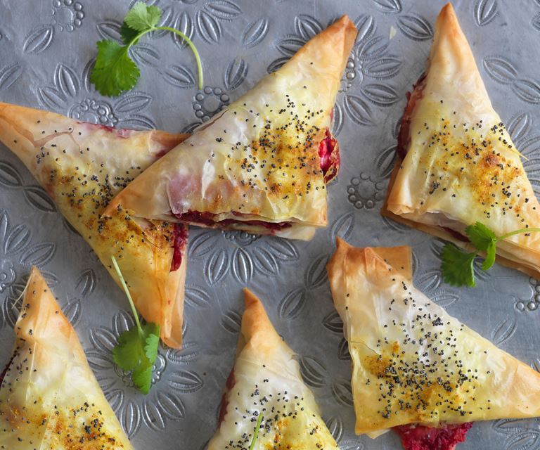 Getost Indiska piroger med rödbetor och getost | Recept från Santa Maria