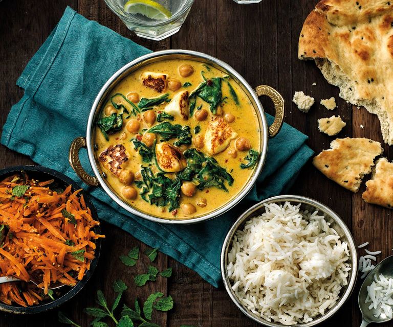 Vegetarisk garam masala med halloumi Recept från Santa Maria