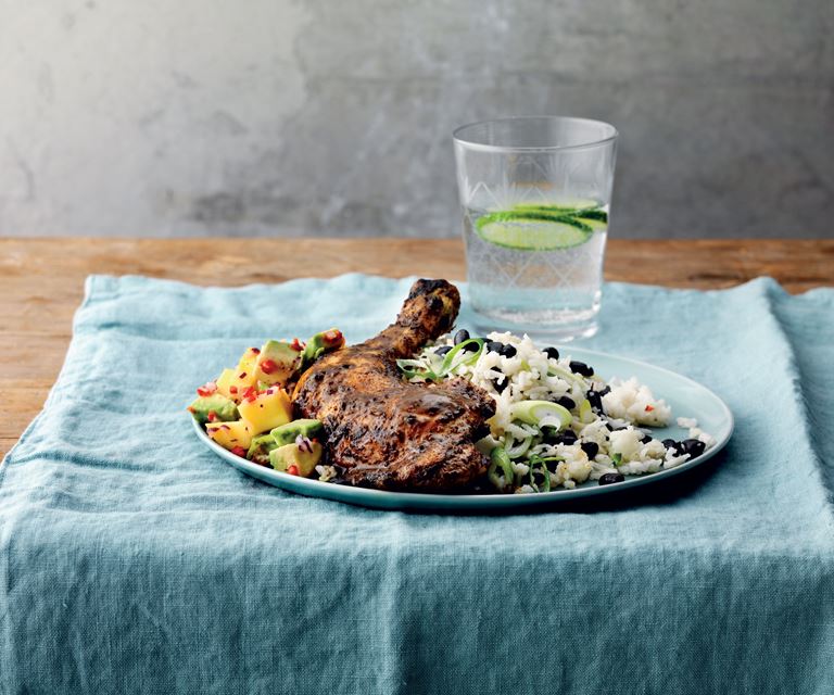 Jamaican Jerk med mangosalsa og ris | Santa Maria