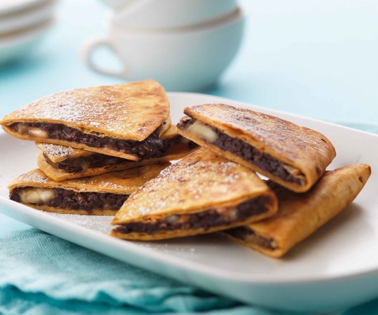 Chocolate and Banana Quesadillas