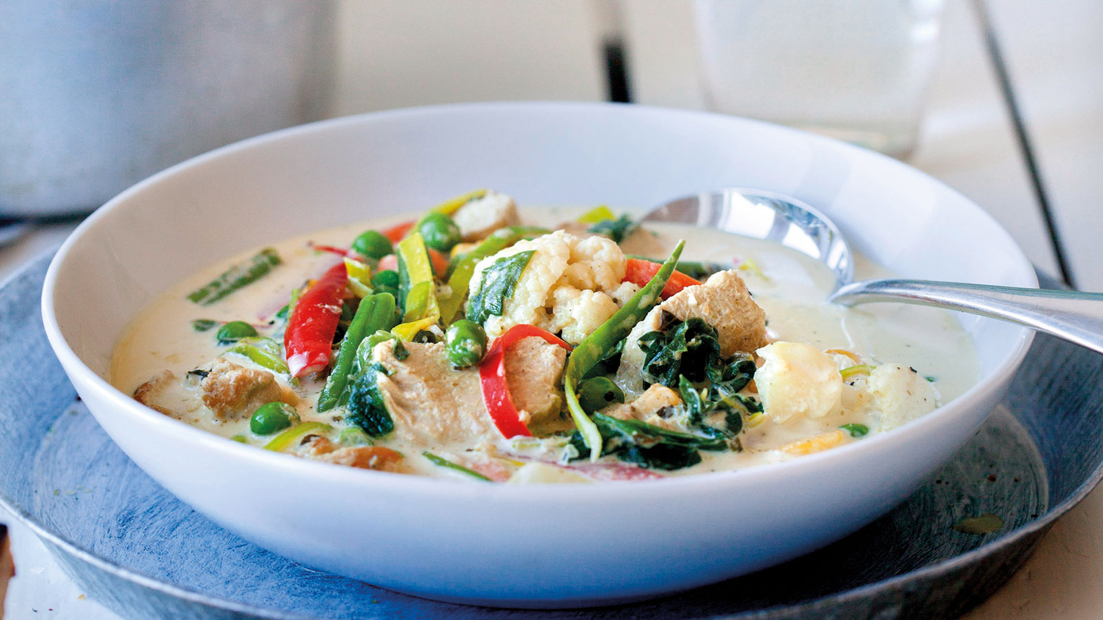 Grønn currysuppe