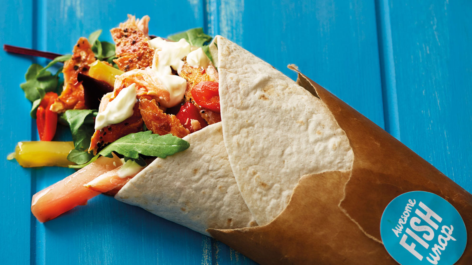 Rūkytos lašišos wrap suktinukas