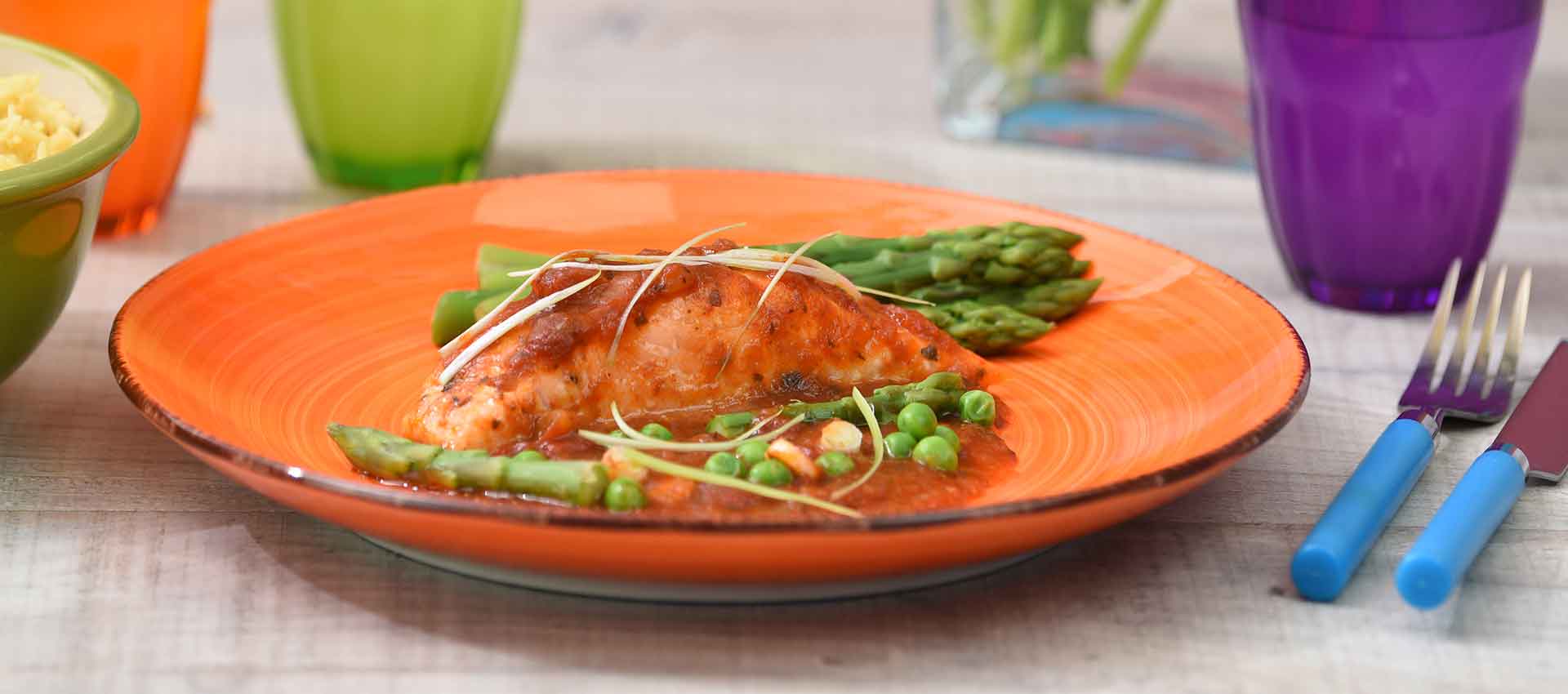 Peruvian Salmon with Spring Vegetables