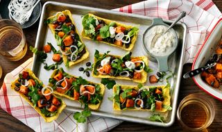 Sötpotatistacos med svarta bönor