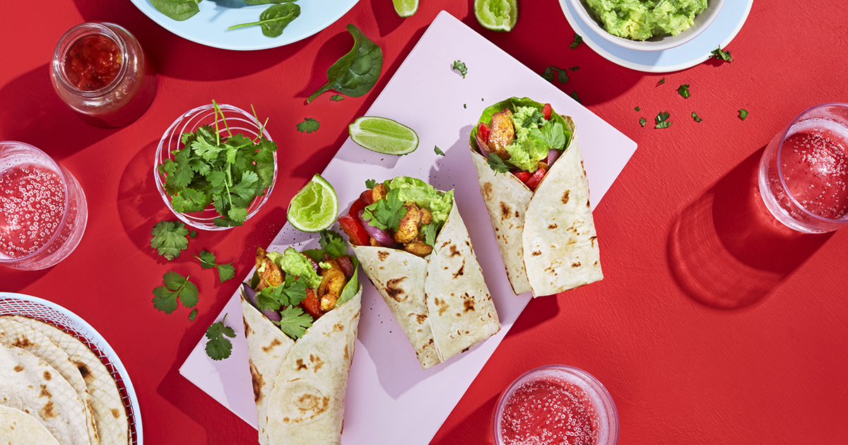 Fajitas med kryddig kyckling Recept från Santa Maria