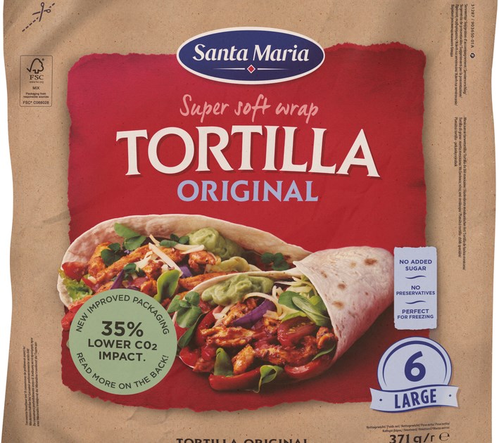 Wrap Tortilla Original Large (6 pack)