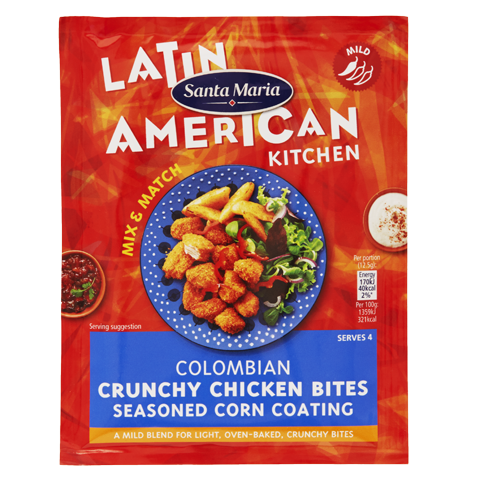 Colombian Crunchy Chicken Bites Seasoned Corn Coating