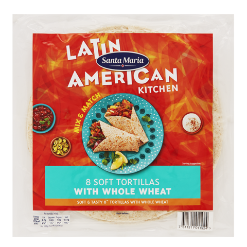 Soft Tortillas with Whole Wheat Soft Tortillas with Whole Wheat