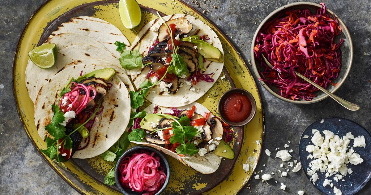 Takai su Portobello grybais Santa Maria