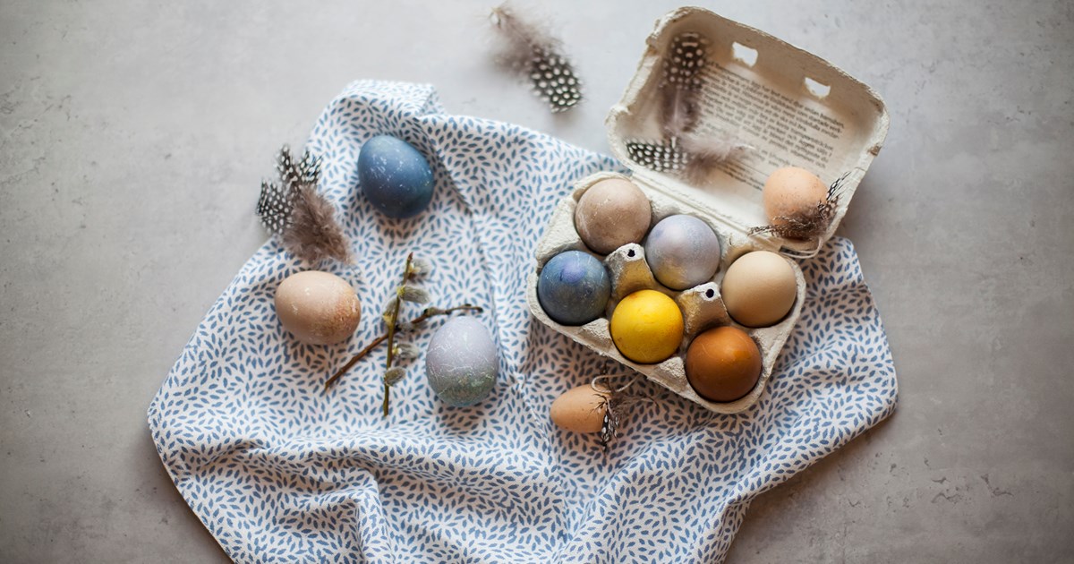 Santa Maria natural coloured eggs
