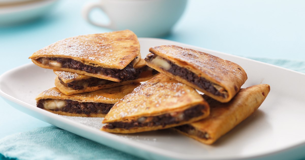 Chocolate and Banana Quesadillas | Santa Maria