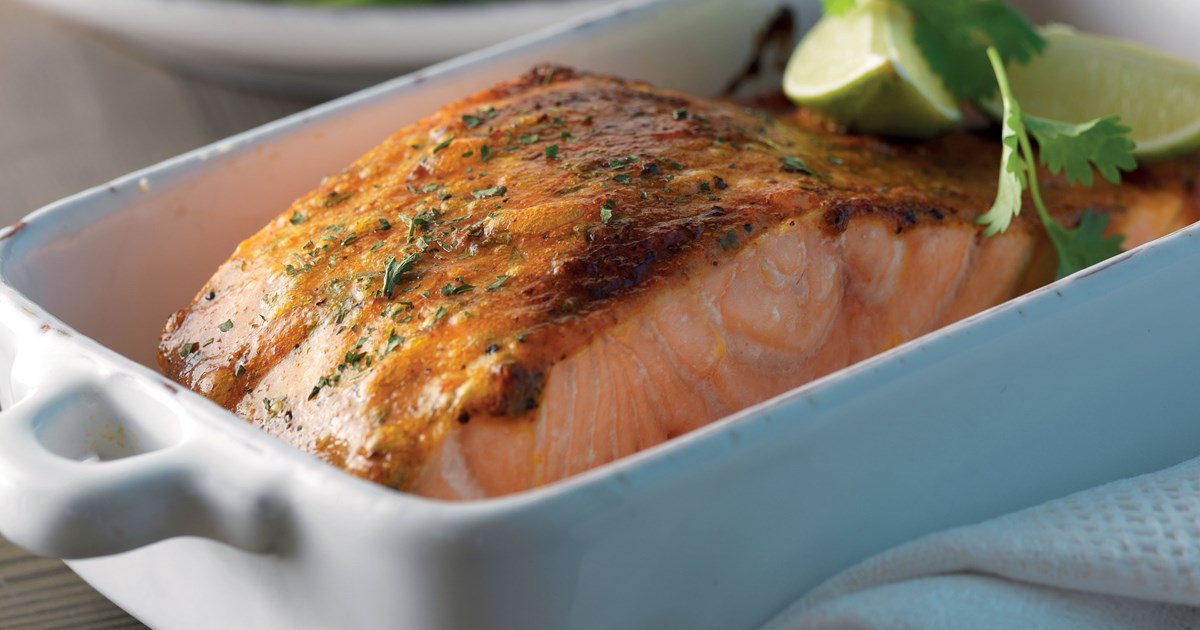 Salmon with Fajita Cream | Santa Maria
